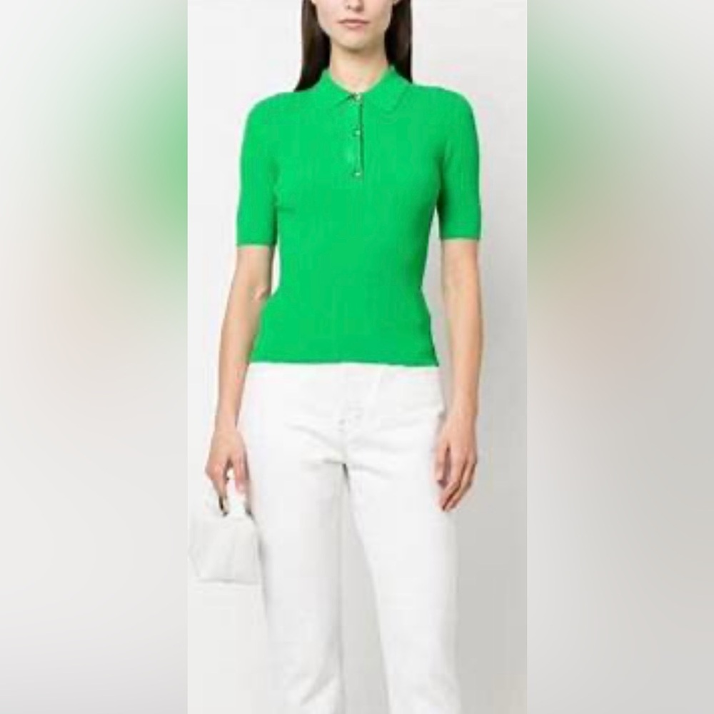 Michael Michael Kors Polo Green Top. Size L. New